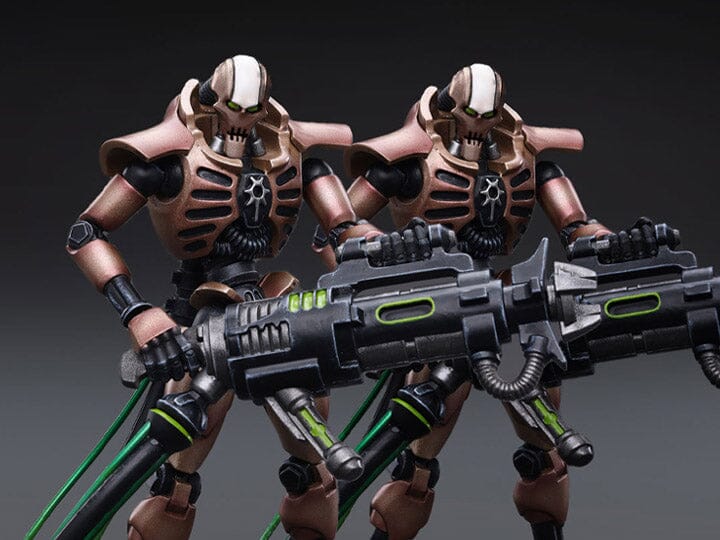 Warhammer 40K Necrons Szarekhan Dynasty Immortal with Tesla Carbine 1/18 Scale Figure Set