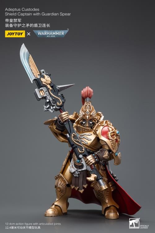 Warhammer 40K Adeptus Custodes Shield Captain with Guardian Spear 1/18 Scale Figure