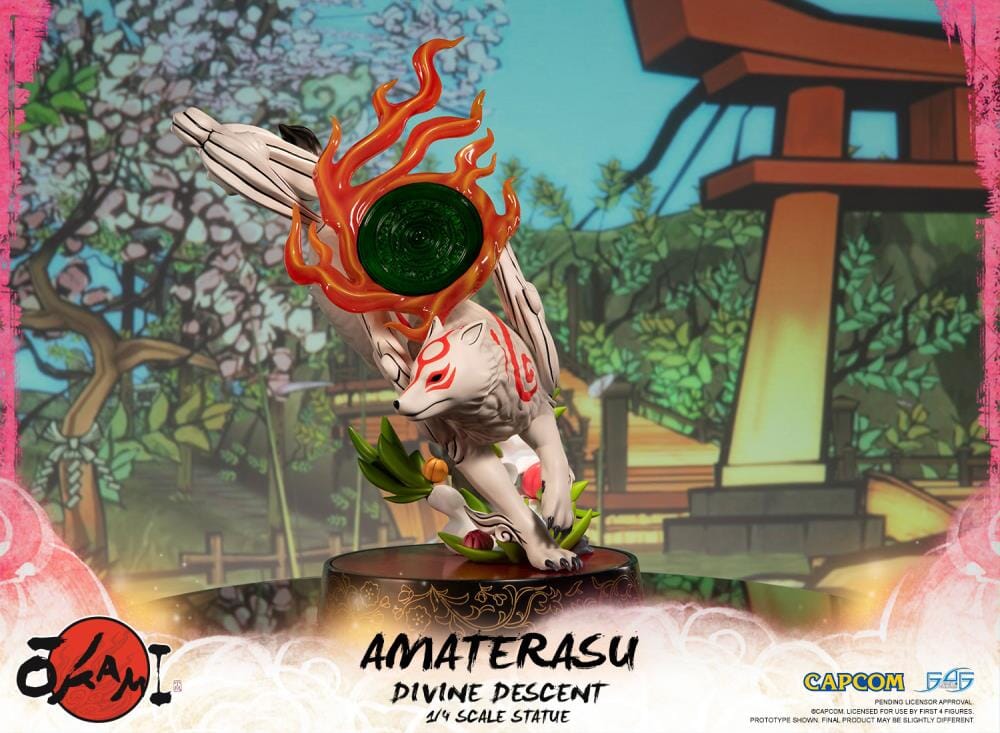 Okami Amaterasu Divine Descent 1/4 Scale Statue