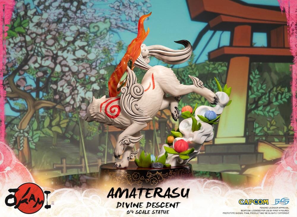 Okami Amaterasu Divine Descent 1/4 Scale Statue