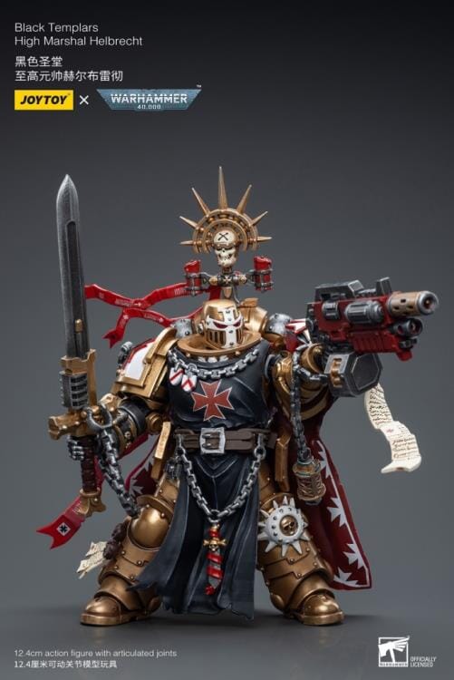 Warhammer 40K Black Templars High Marshal Helbrecht 1/18 Scale Figure (Reissue)