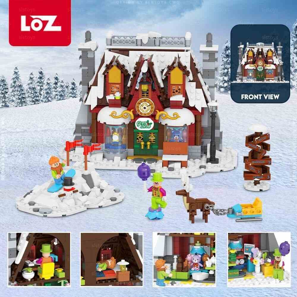 LOZ Winter Village 2197 Santa Claus Gift Shop