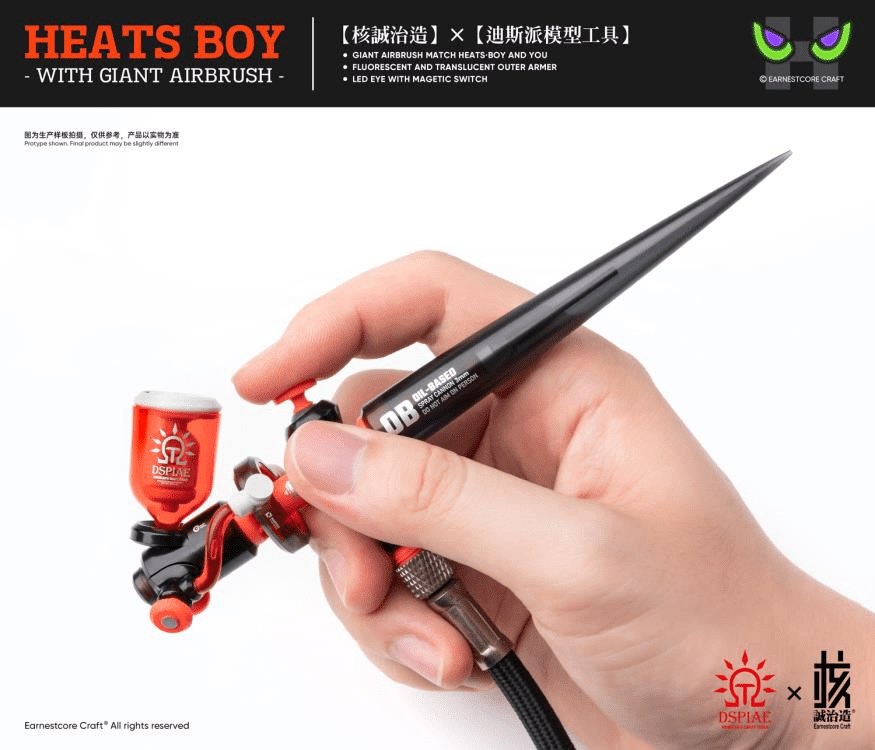 Dspiae Heats Boy Figure and Airbrush Set