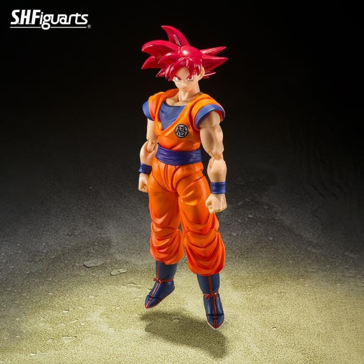 Dragon Ball Super S.H.Figuarts Super Saiyan God Goku (Saiyan God Instilled with the Light of Righteous Hearts) (Reissue)