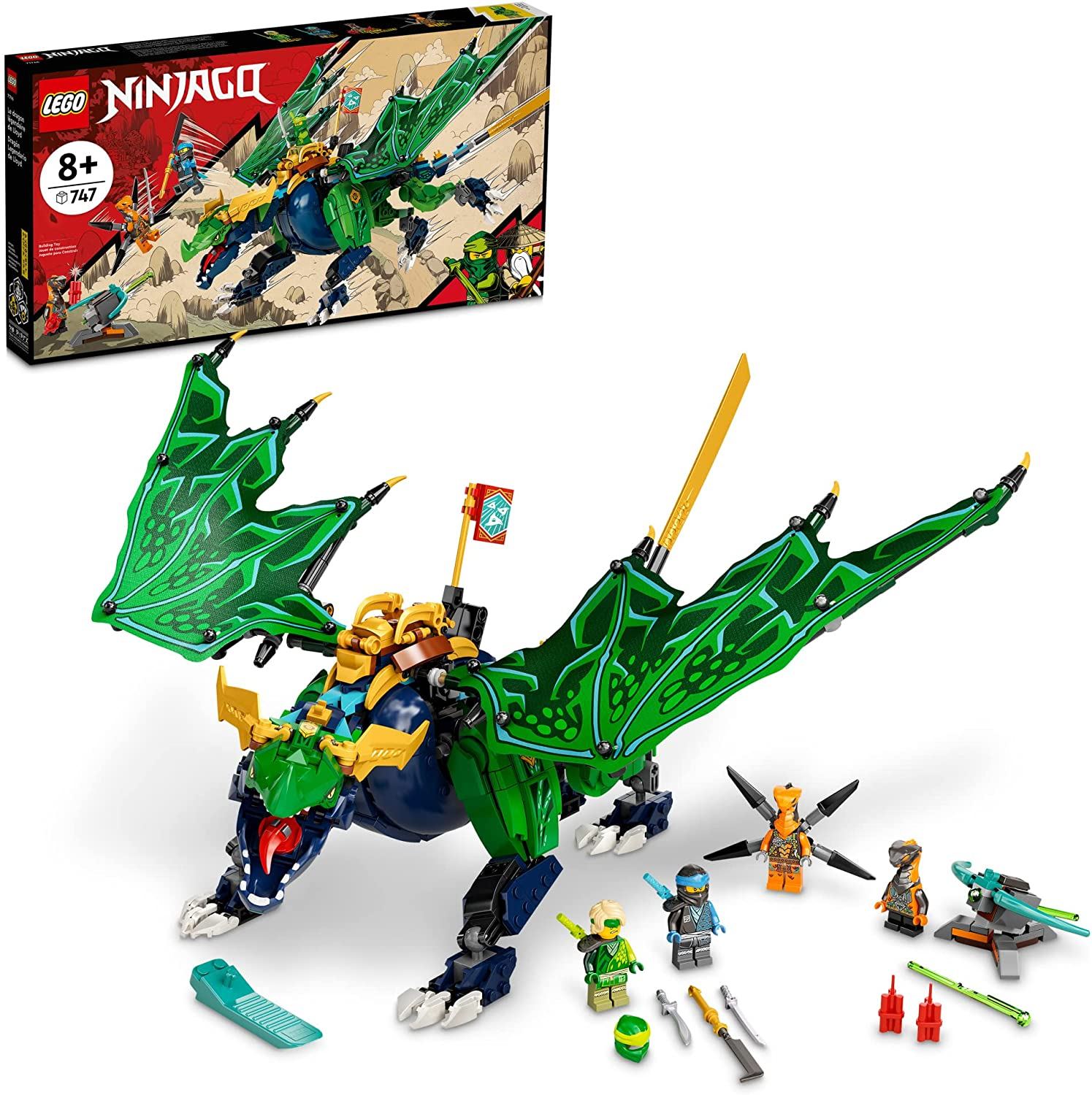 LEGO NINJAGO Lloyd’s Legendary Dragon 71766 Building Kit