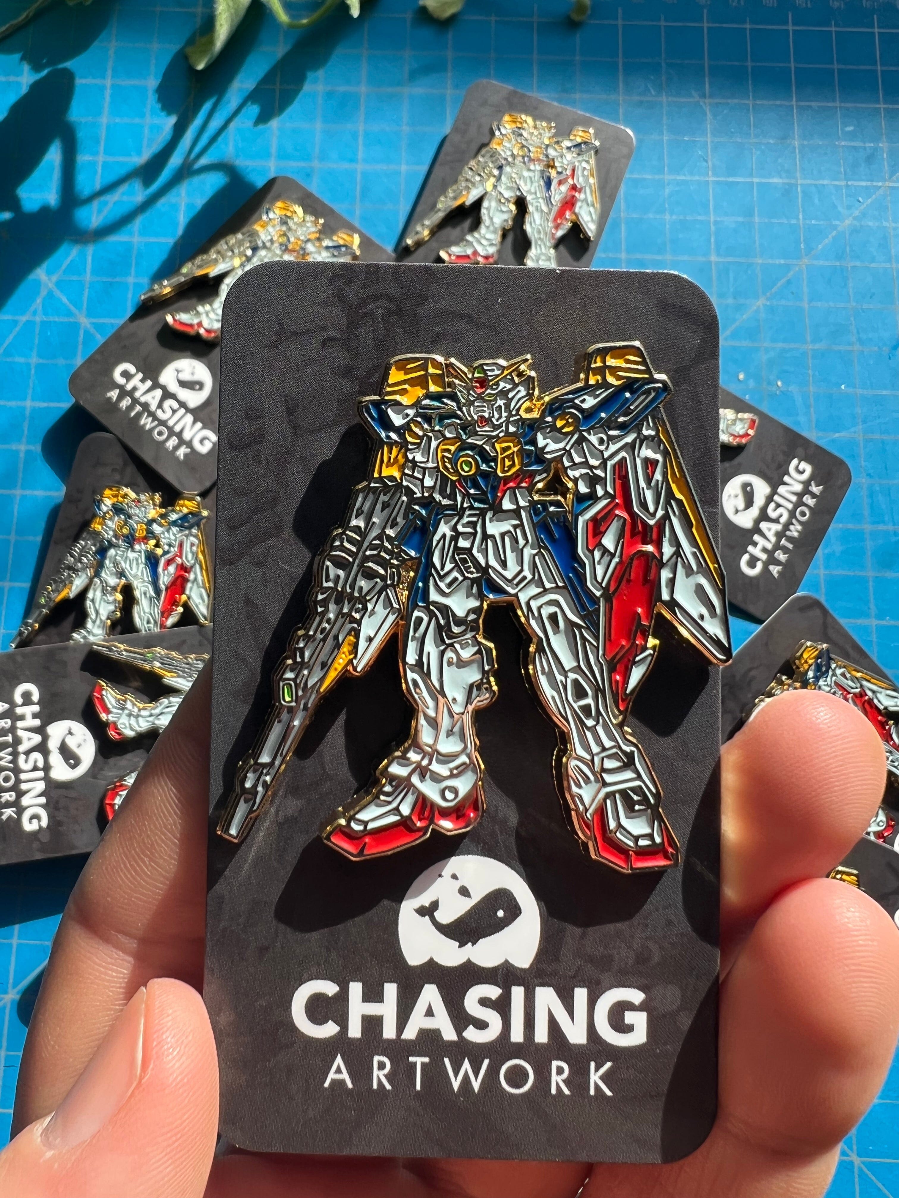 Limited Chasing Artwork Gundam Wing Enamel Pin