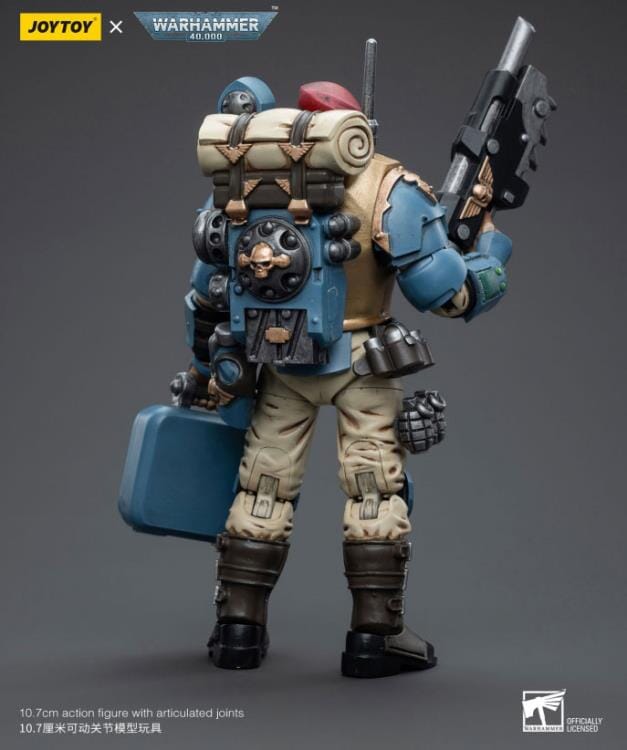 Warhammer 40k Astra Militarum Tempestus Scions Command Squad 55th Kappic Eagles Medic 1/18 Scale Figure