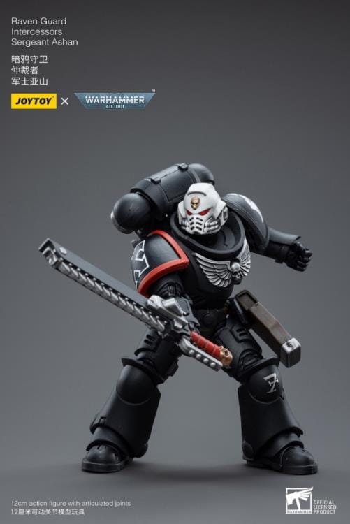 Warhammer 40K Raven Guard Intercessors Sergeant Ashan 1/18 Scale Figure