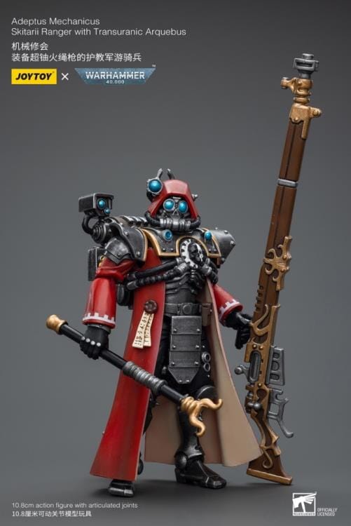 Warhammer 40K Adeptus Mechanicus Skitarrii Ranger with Transuranic Arquebus 1/18 Scale Figure