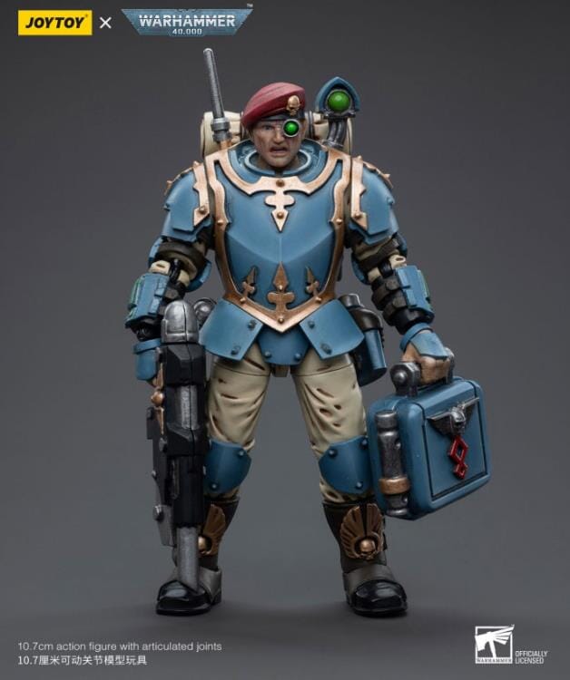 Warhammer 40k Astra Militarum Tempestus Scions Command Squad 55th Kappic Eagles Medic 1/18 Scale Figure