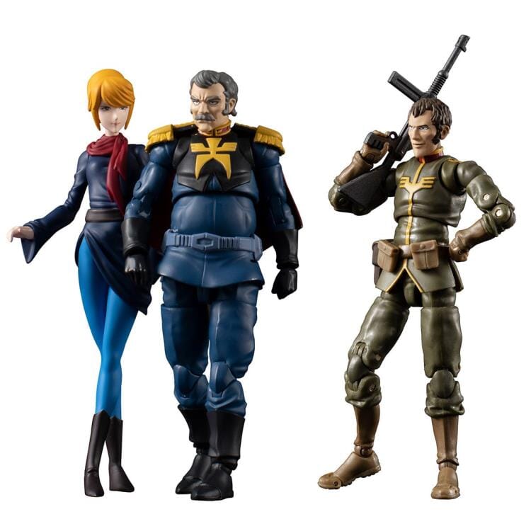 Mobile Suit Gundam G.M.G. Principality of Zeon Team Ramba Ral & Motorcycle Set (With Gift)