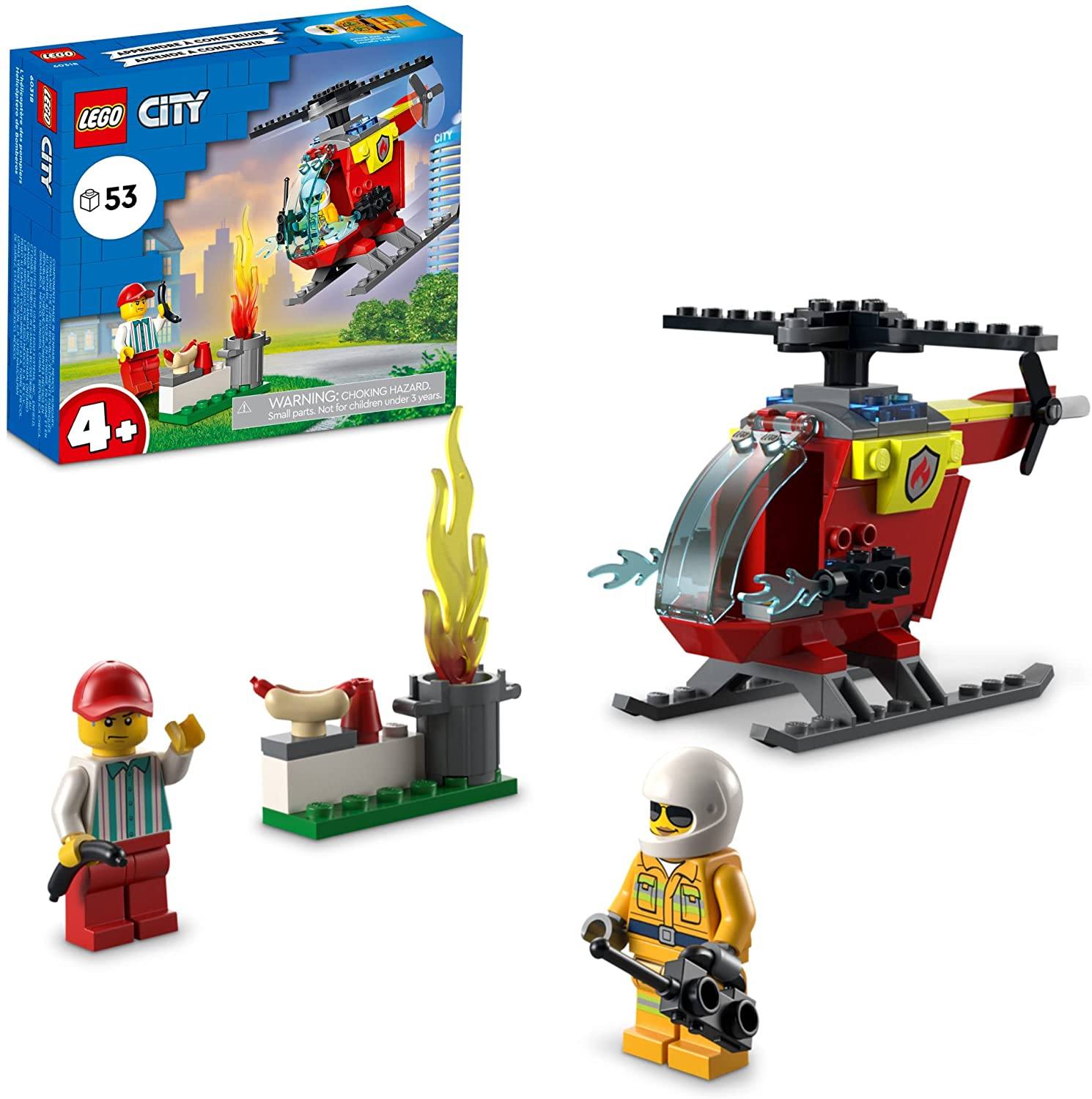 LEGO City Fire Helicopter 60318 Building Kit