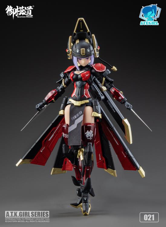 A.T.K. Girl Brocade-Clad Elite Guard (Jinyi Wei JW021 - Red Ver.) 1/12 Scale Model Kit