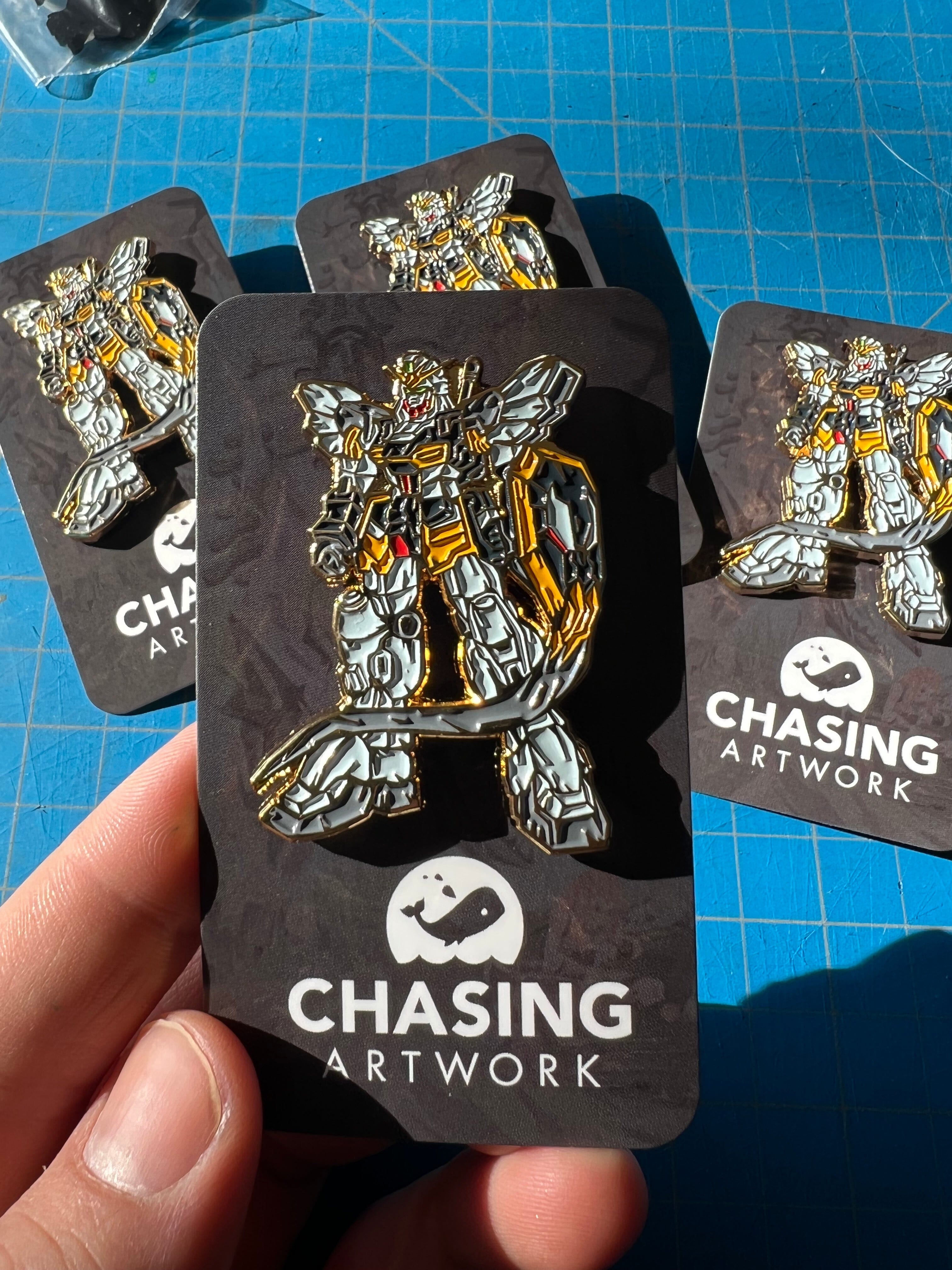 Limited Chasing Artwork Gundam Sandrock Enamel Pin