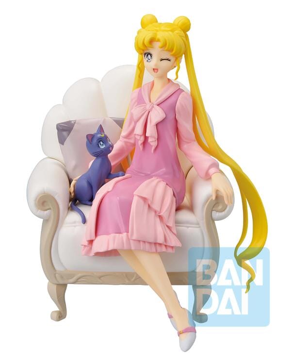 Sailor Moon Cosmos Ichibansho Usagi & Luna (Antique Style) Figure