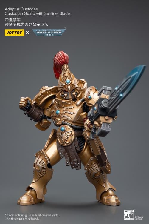 Warhammer 40K Adeptus Custodes Custodian Guard with Sentinel Blade 1/18 Scale Figure