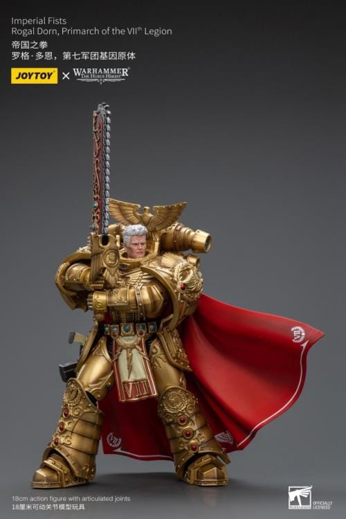 Warhammer 40K Imperial Fists Rogal Dorn, Primarch of the VIIth Legion 1/18 Scale Action Figure (Reissue)