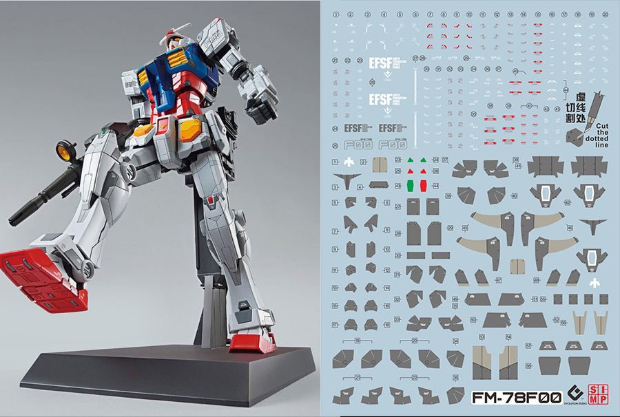 E50 MG RX-78F00 Decal Sheet