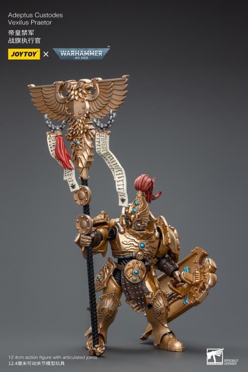 Warhammer 40K Adeptus Custodes Vexilus Praetor 1/18 Scale Figure