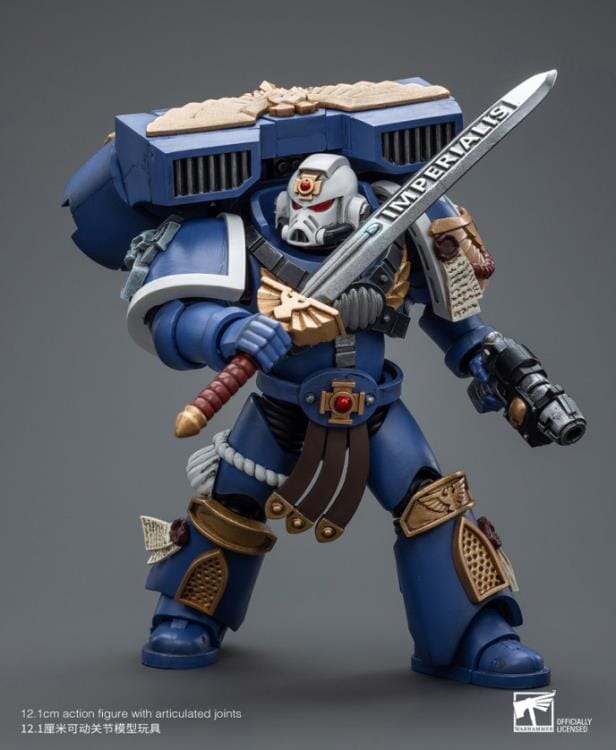 Warhammer 40k Ultramarines Vanguard Veteran Sergeant 1/18 Scale Figure