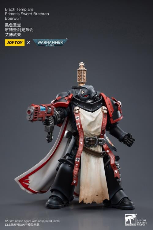 Warhammer 40K Black Templars Primaris Sword Brethren Eberwulf 1/18 Scale Figure