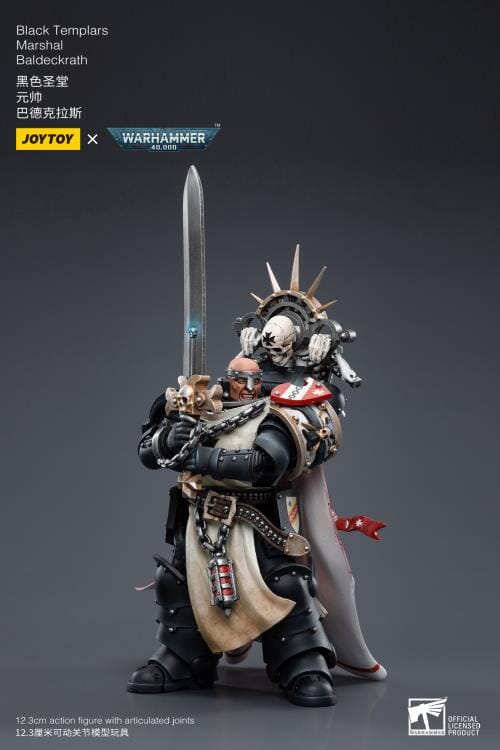 Warhammer 40K Black Templars Marshal Baldeckrath 1/18 Scale Figure