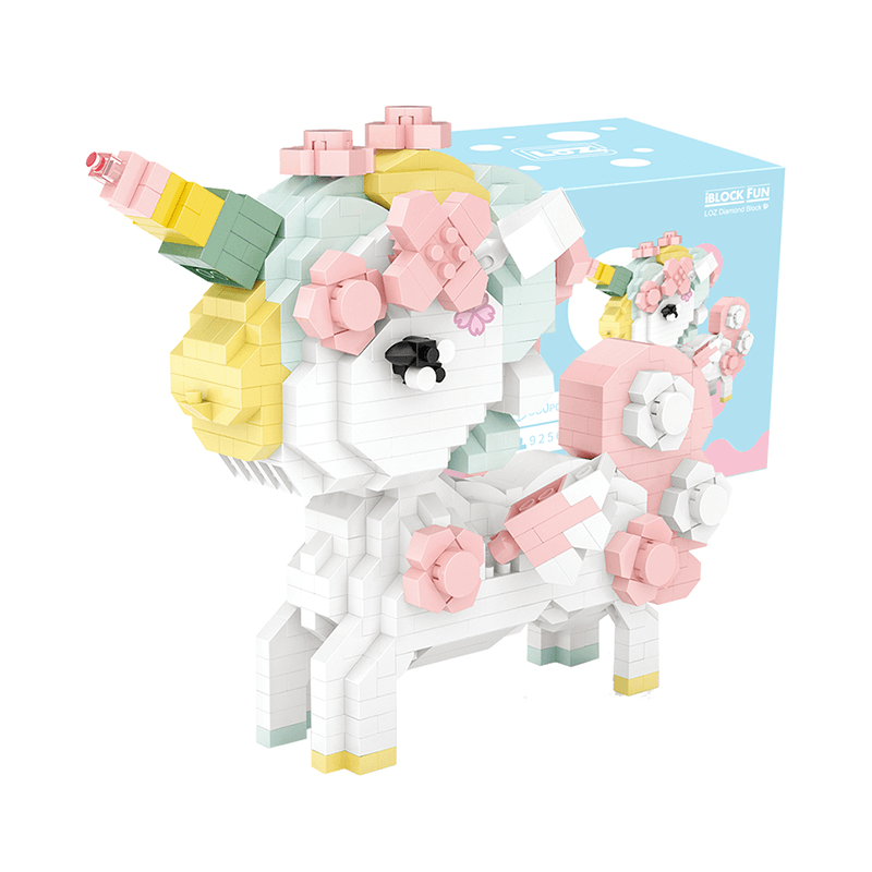 LOZ IDEAS Mini Block 9256 Cherry blossom unicorn Building Set