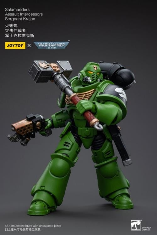 Warhammer 40K Salamanders Assault Intercessors Sergeant Krajax 1/18 Scale Figure