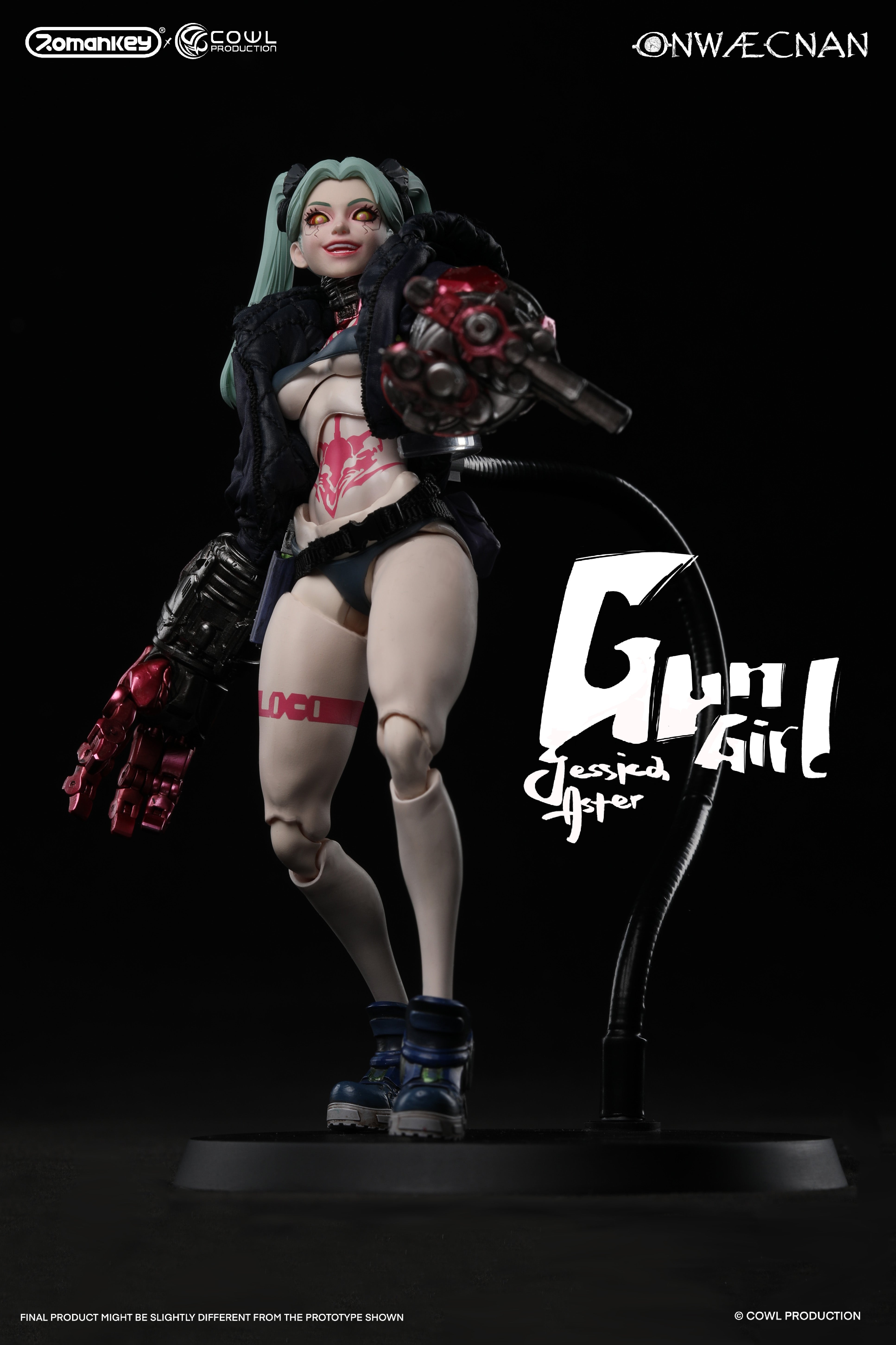 Romankey X Cowl 1/12 Gun Girl Jessica Aster Deluxe Version Action Figure