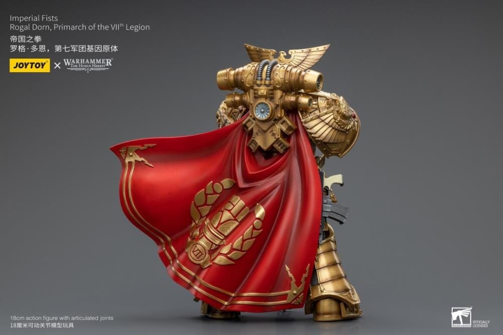 Warhammer 40K Imperial Fists Rogal Dorn, Primarch of the VIIth Legion 1/18 Scale Action Figure (Reissue)