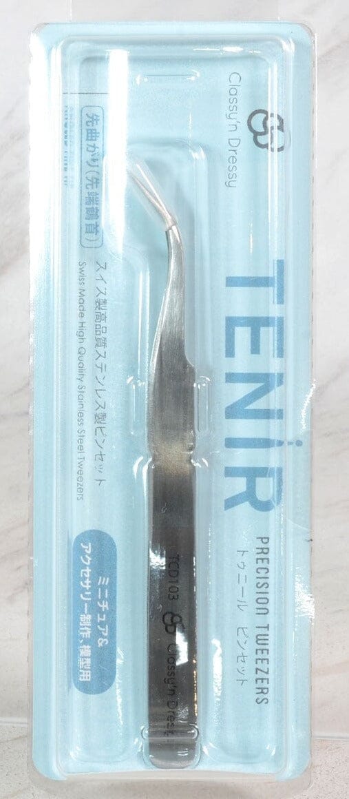 TCD103 Tenir Precision Tweezers Angled Fine Tip