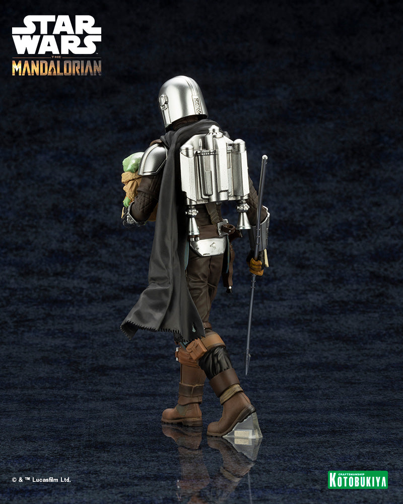 The Mandalorian ArtFX+ The Mandalorian & Grogu with Beskar Staff Statue