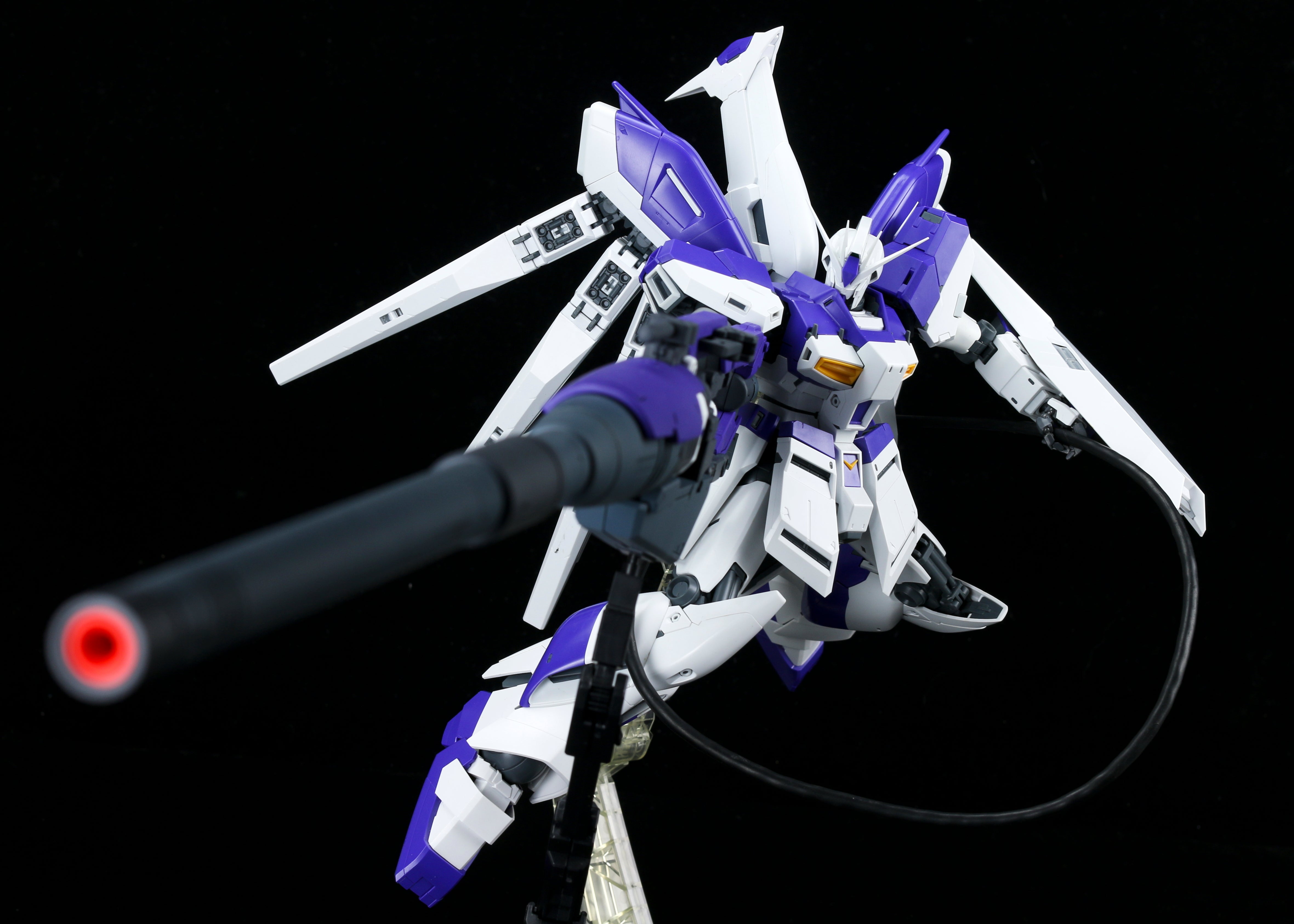 Effects Wings Hyper Mega Launcher For MG Hi Nu Gundam 1/100 With Funnel Effects