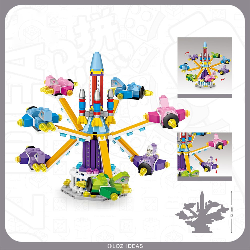 LOZ Mini Modular 1719 Rotating Plane Ride