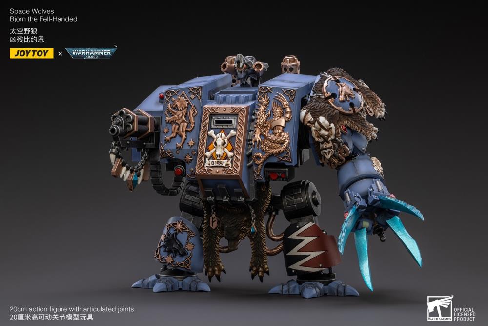 Warhammer 40k Space Wolves Bjorn the Fell-Handed 1/18 Scale Action Figure (Reissue)