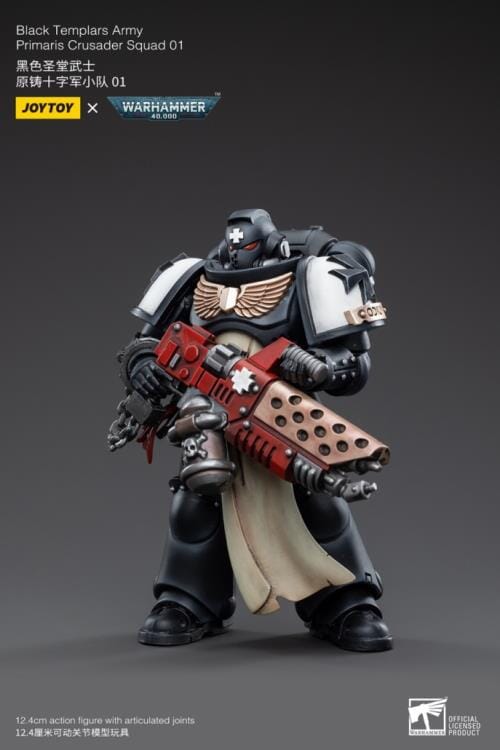 Warhammer 40K Black Templars Primaris Crusader Squad 1/18 Scale Figure Set