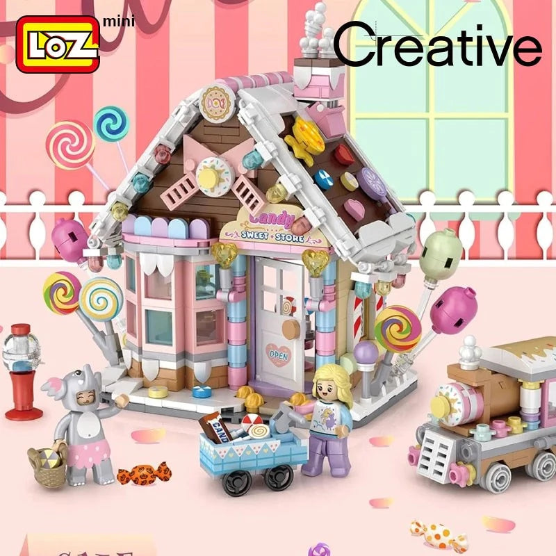 LOZ Mini Street 1224 Sweets Store