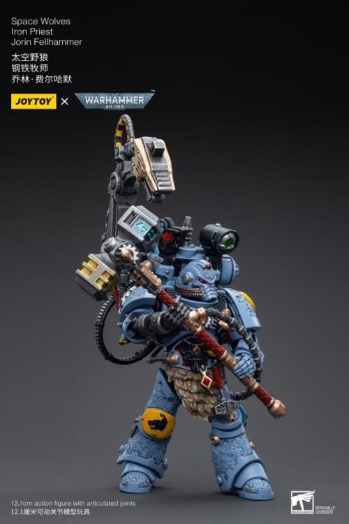 Warhammer 40K Space Wolves Iron Priest Jorin Fellhammer 1/18 Scale Figure