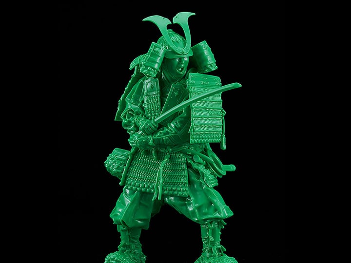 PLAMAX Kamakura Period Armored Warrior (Green Color Edition) 1/12 Scale Model Kit