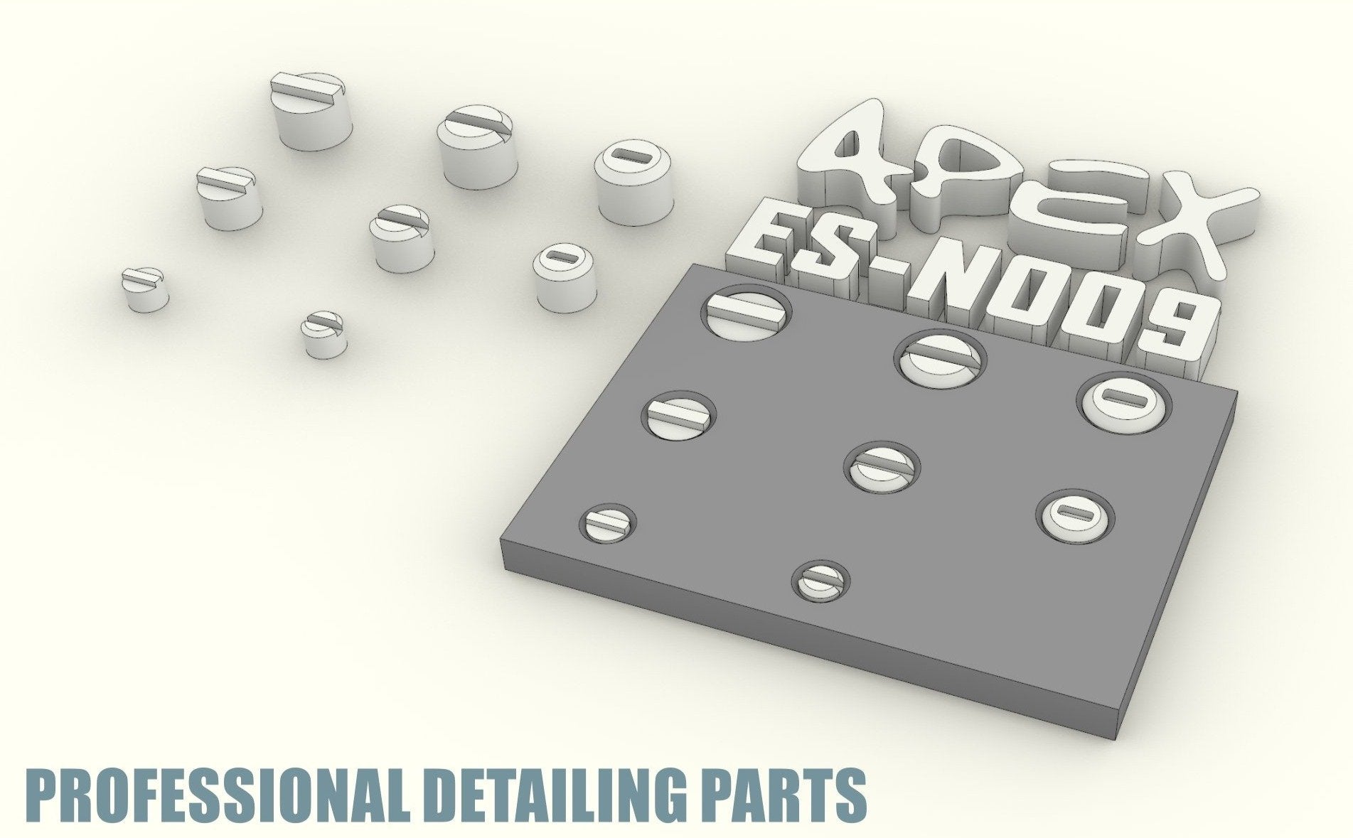 Apex Detailing Parts DP-N009 Detail Minus Mold 3