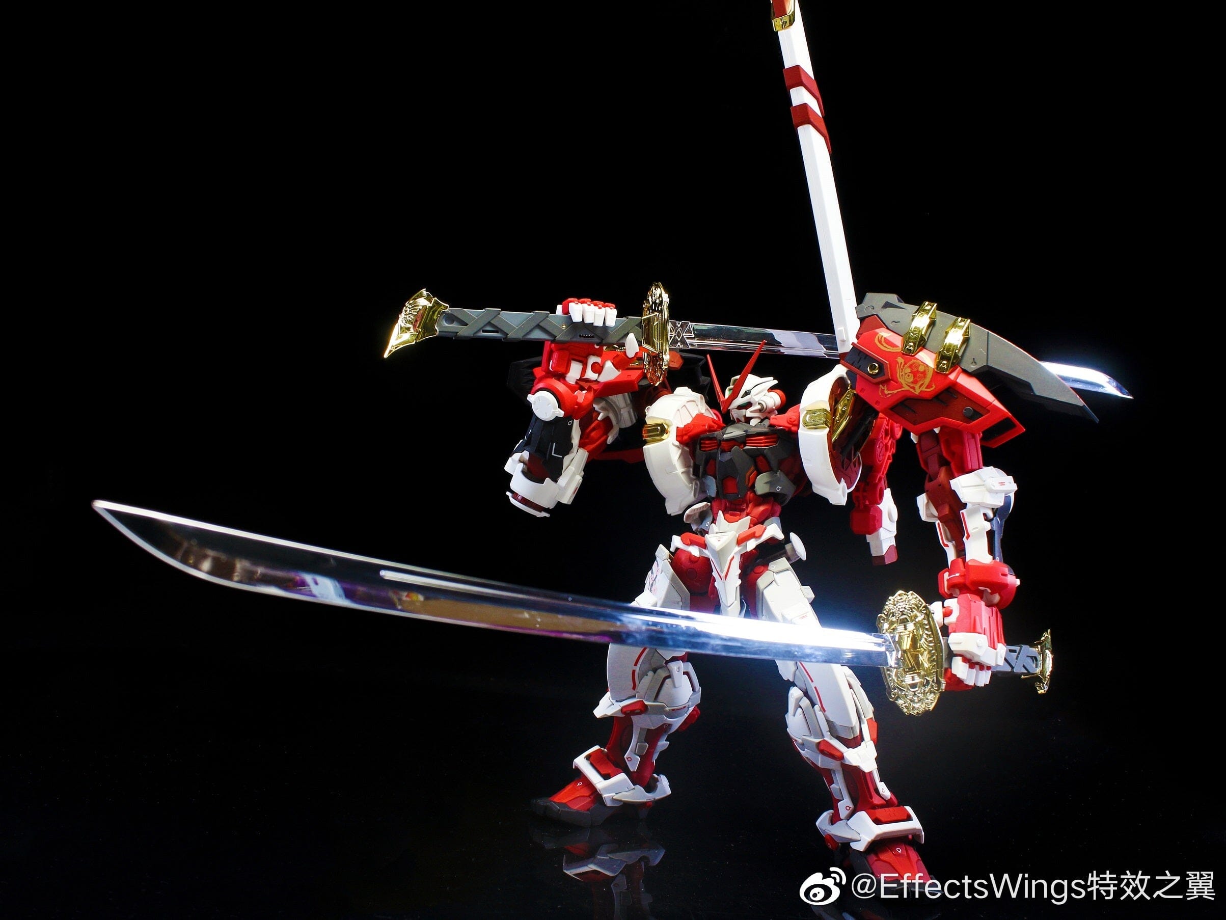 Effect Wings 1/60 Red Astray Katana Model Set x2