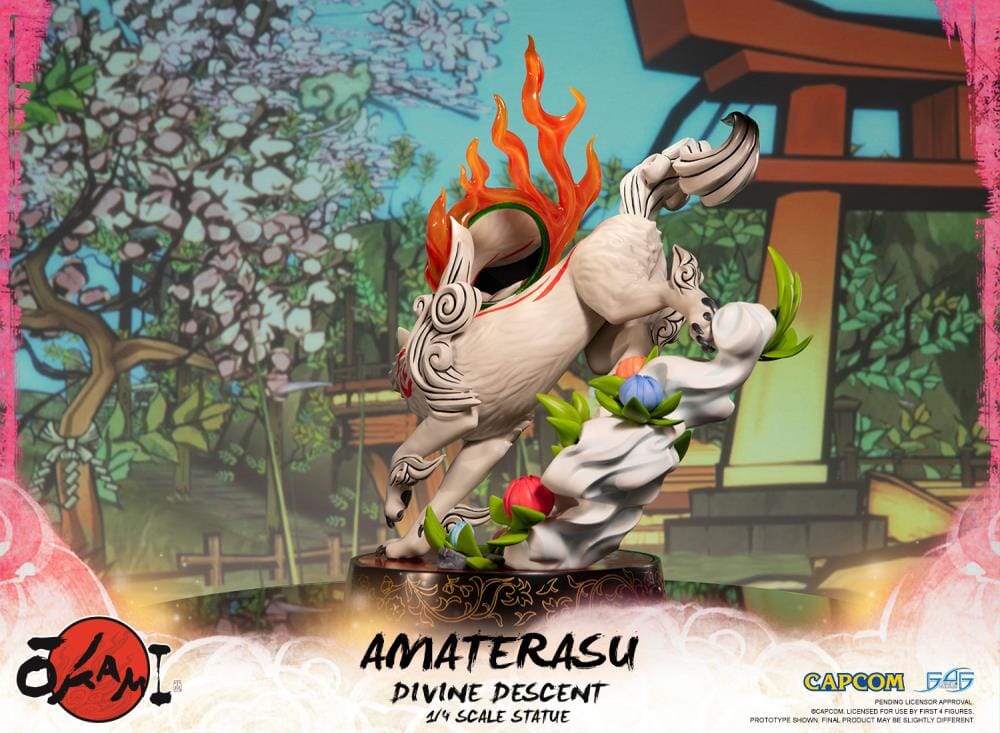 Okami Amaterasu Divine Descent 1/4 Scale Statue