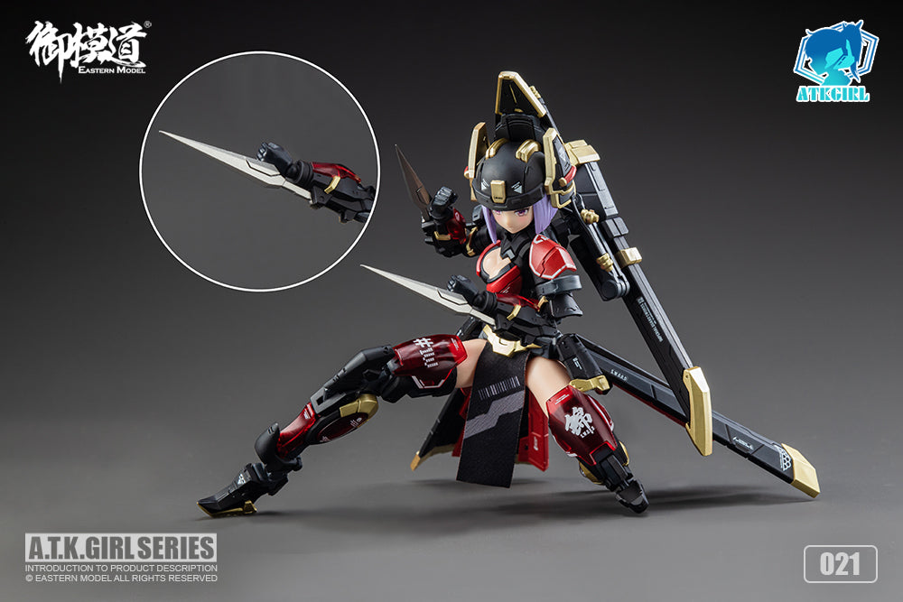 A.T.K. Girl Brocade-Clad Elite Guard (Jinyi Wei JW021 - Red Ver.) 1/12 Scale Model Kit