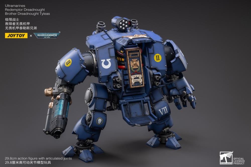 Warhammer 40K Ultramarines Redemptor Dreadnought Brother Tyleas 1/18 Scale Action Figure (Reissue)