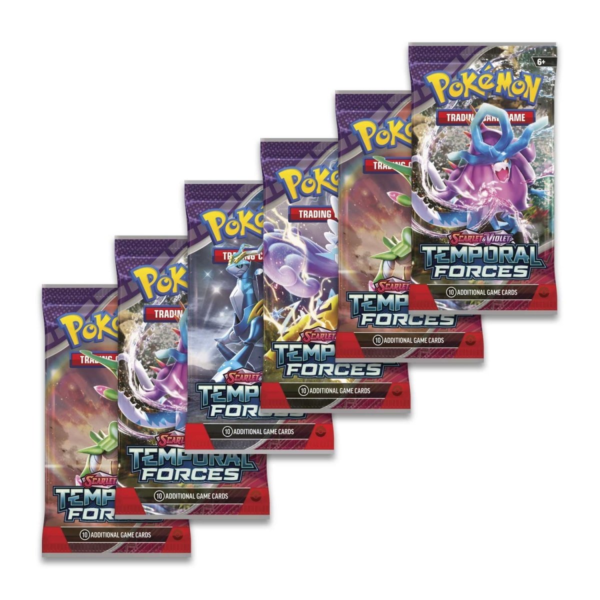 Pokemon TCG Scarlet & Violet-Temporal Forces Booster Bundle (6 Packs)