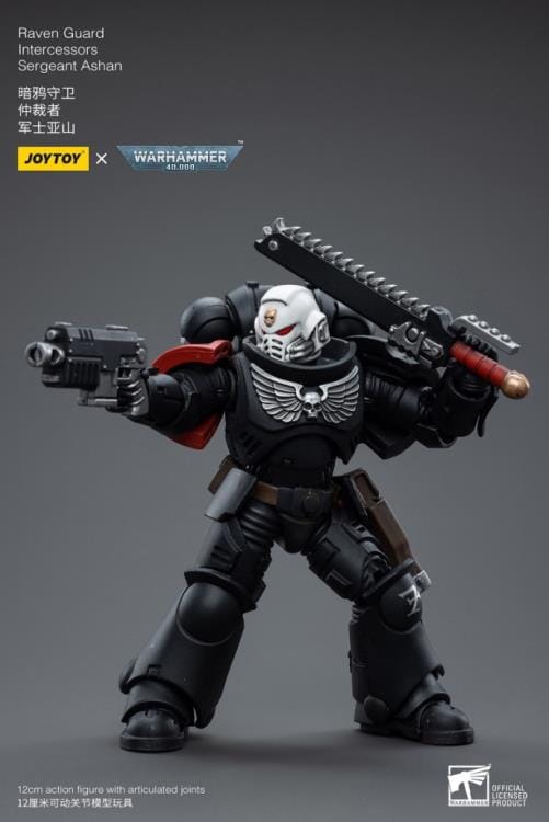 Warhammer 40K Raven Guard Intercessors Sergeant Ashan 1/18 Scale Figure