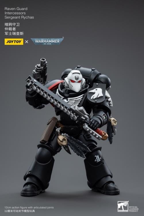 Warhammer 40K Raven Guard Intercessors Sergeant Rychas 1/18 Scale Figure (Reissue)