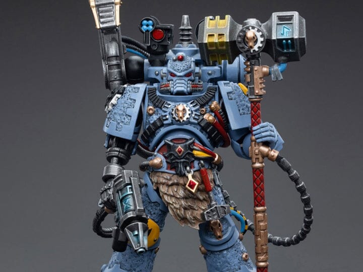 Warhammer 40K Space Wolves Iron Priest Jorin Fellhammer 1/18 Scale Figure