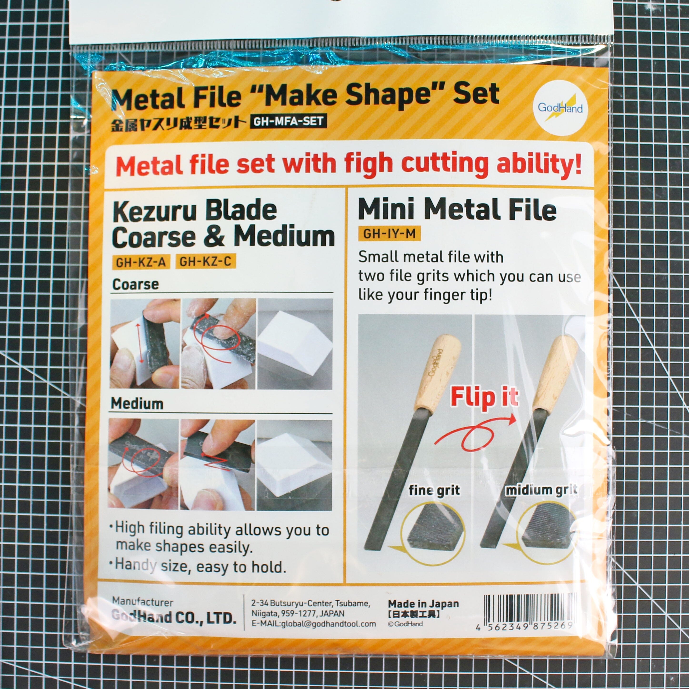 GodHand MFA-SET Metal File Make Shape Set