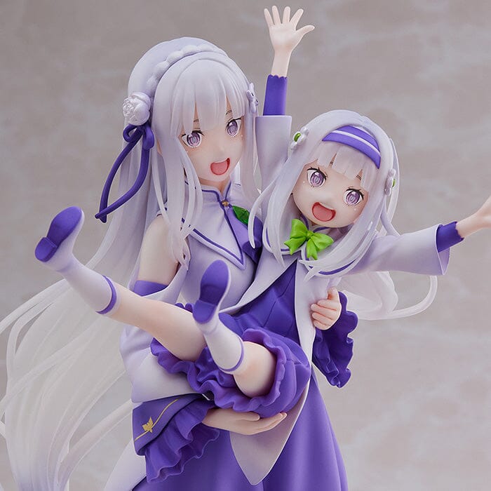 Re Zero Starting Life in Another World S-Fire Emilia & Childhood Emilia 1/7 Scale Figure